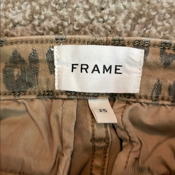 Frame Cheetah Print Skinny Cargo Jeans - Picture 11 of 11